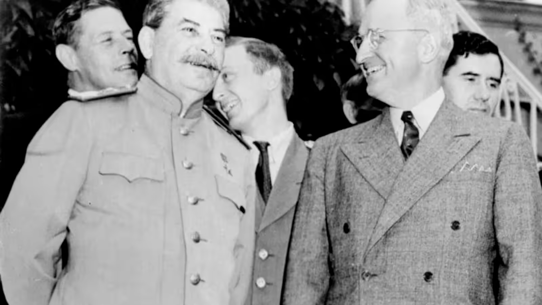 Staline et Truman &agrave; Potsdam - Juillet 1945