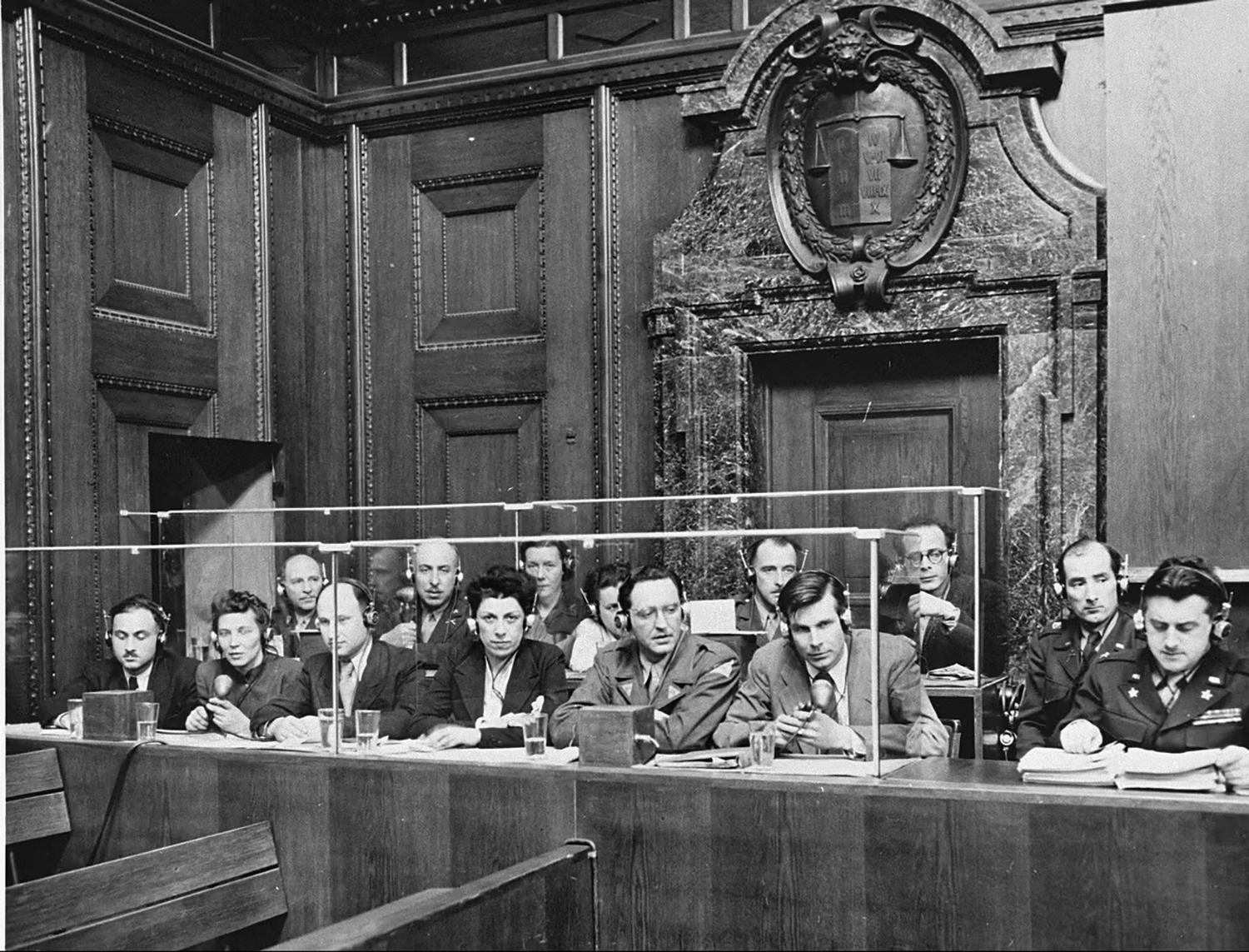 Les interpr&egrave;tes du proc&egrave;s de Nuremberg